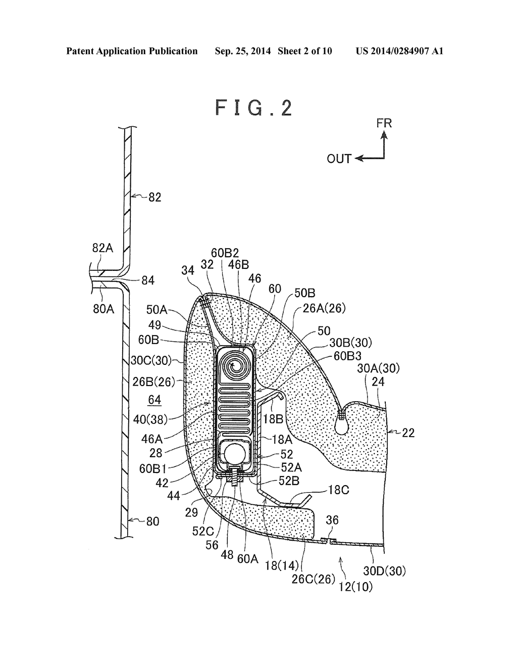 VEHICLE SIDE AIRBAG DEVICE - diagram, schematic, and image 03