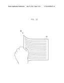 METHOD FOR CONTROLLING PORTABLE DEVICE EQUIPPED WITH FLEXIBLE DISPLAY, AND     PORTABLE DEVICE USING THE METHOD diagram and image