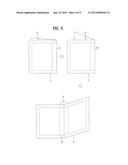 FOLDABLE DISPLAY DEVICE PROVIDING ADAPTIVE TOUCH SENSITIVE AREA AND METHOD     FOR CONTROLLING THE SAME diagram and image