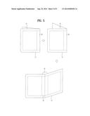 FOLDABLE DISPLAY DEVICE PROVIDING ADAPTIVE TOUCH SENSITIVE AREA AND METHOD     FOR CONTROLLING THE SAME diagram and image