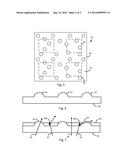 PHOSPHOR LAYER CONTAINING TRANSPARENT FEATURES OVER BLUE LED diagram and image