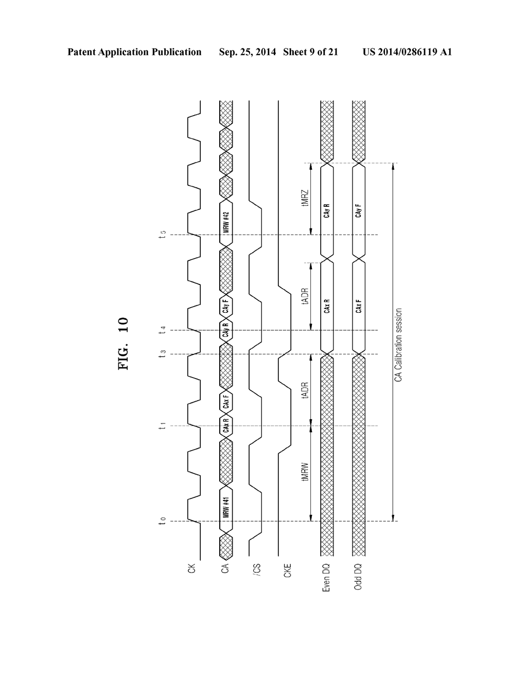 MEMORY DEVICES, SYSTEMS AND METHODS EMPLOYING COMMAND/ADDRESS CALIBRATION - diagram, schematic, and image 10