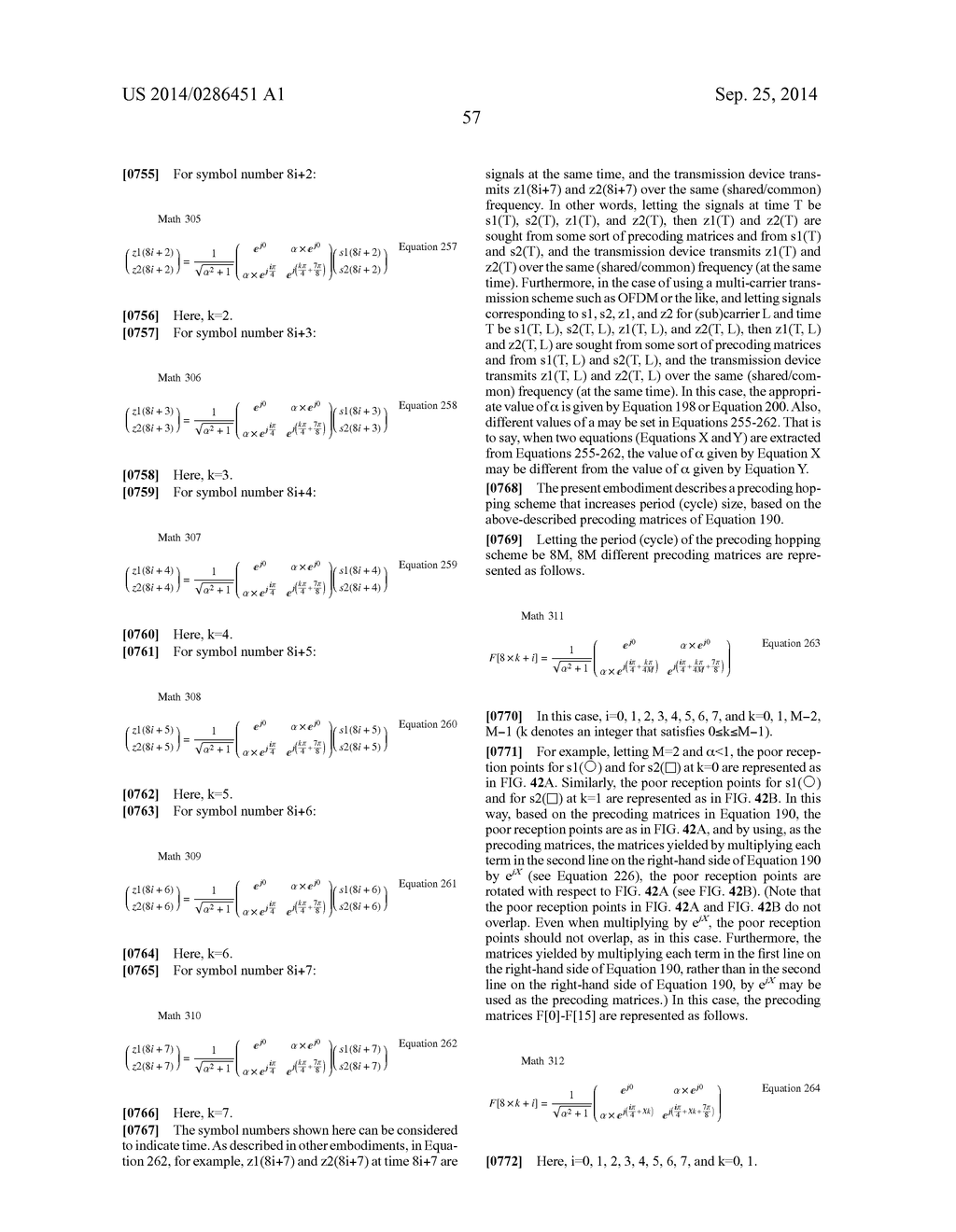 PRECODING METHOD, TRANSMITTING DEVICE, AND RECEIVING DEVICE - diagram, schematic, and image 190