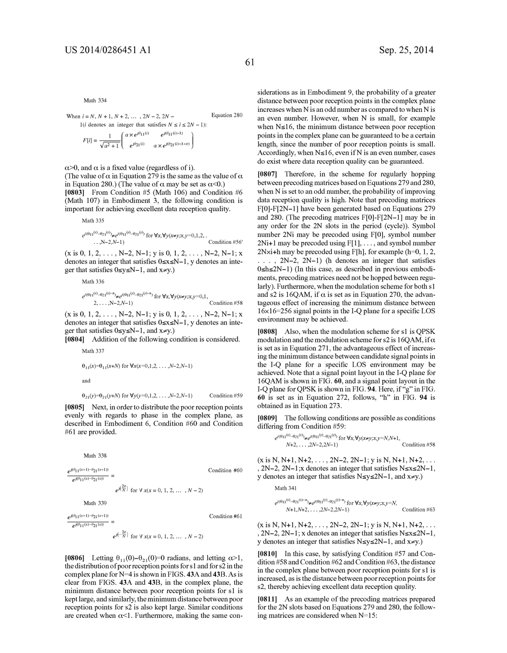 PRECODING METHOD, TRANSMITTING DEVICE, AND RECEIVING DEVICE - diagram, schematic, and image 194