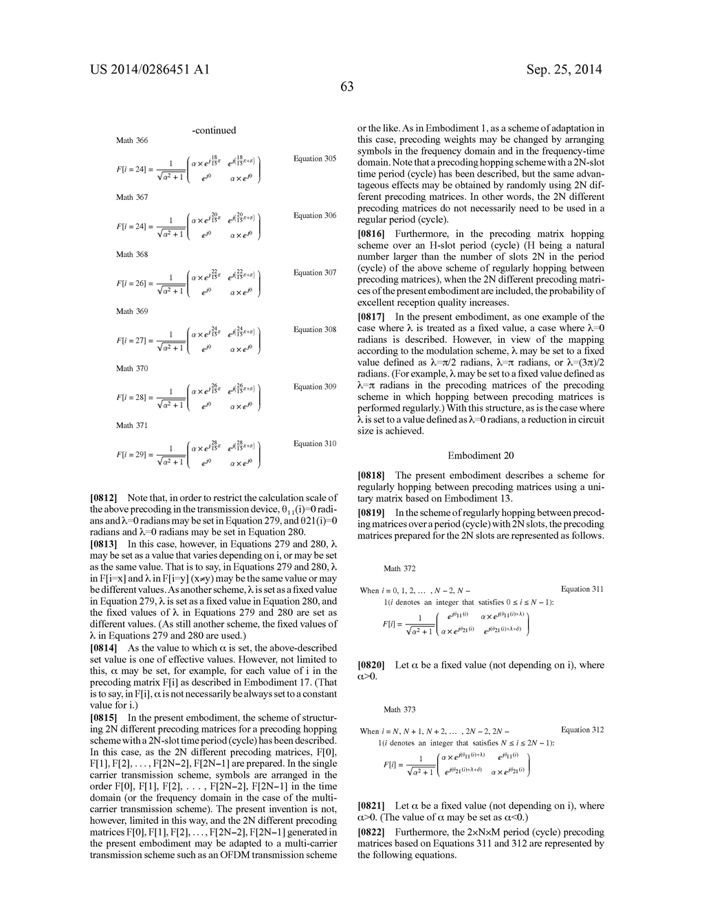 PRECODING METHOD, TRANSMITTING DEVICE, AND RECEIVING DEVICE - diagram, schematic, and image 196