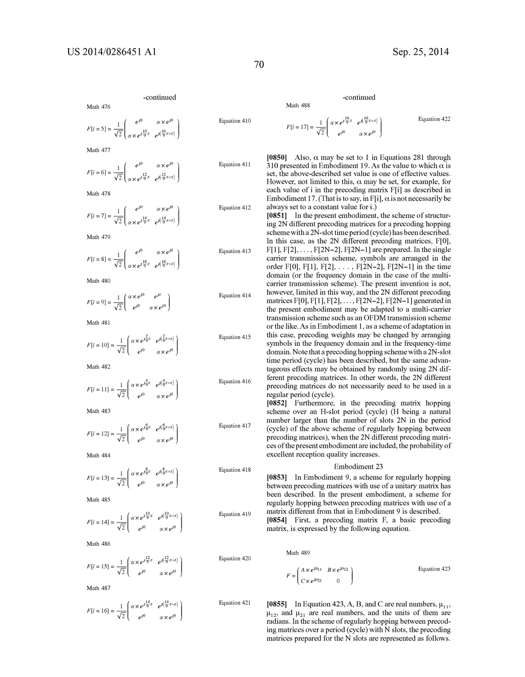 PRECODING METHOD, TRANSMITTING DEVICE, AND RECEIVING DEVICE - diagram, schematic, and image 203