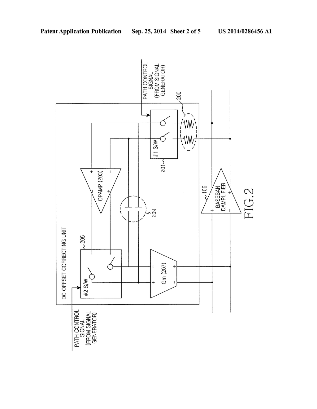 DEVICE AND METHOD FOR REMOVING DIRECT CURRENT OFFSET USING RANDOMIZED     CONTROL PULSE - diagram, schematic, and image 03