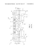 MICROELECTROMECHANICAL SENSING STRUCTURE FOR A CAPACITIVE ACOUSTIC     TRANSDUCER INCLUDING AN ELEMENT LIMITING THE OSCILLATIONS OF A MEMBRANE,     AND MANUFACTURING METHOD THEREOF diagram and image