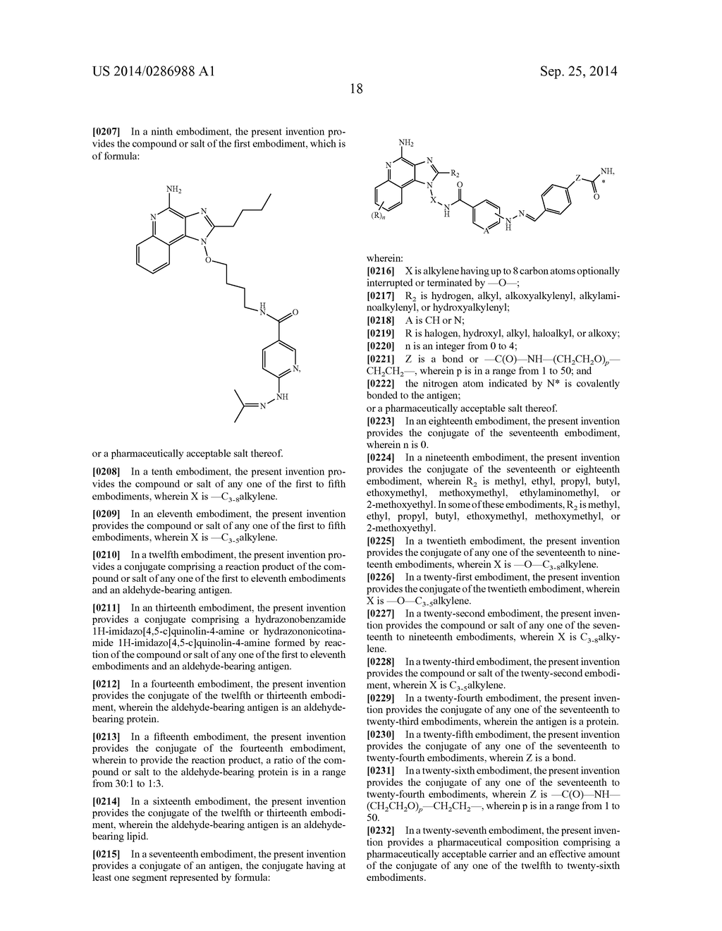 HYDRAZINO 1H-IMIDAZOQUINOLIN-4-AMINES AND CONJUGATES MADE THEREFROM - diagram, schematic, and image 19