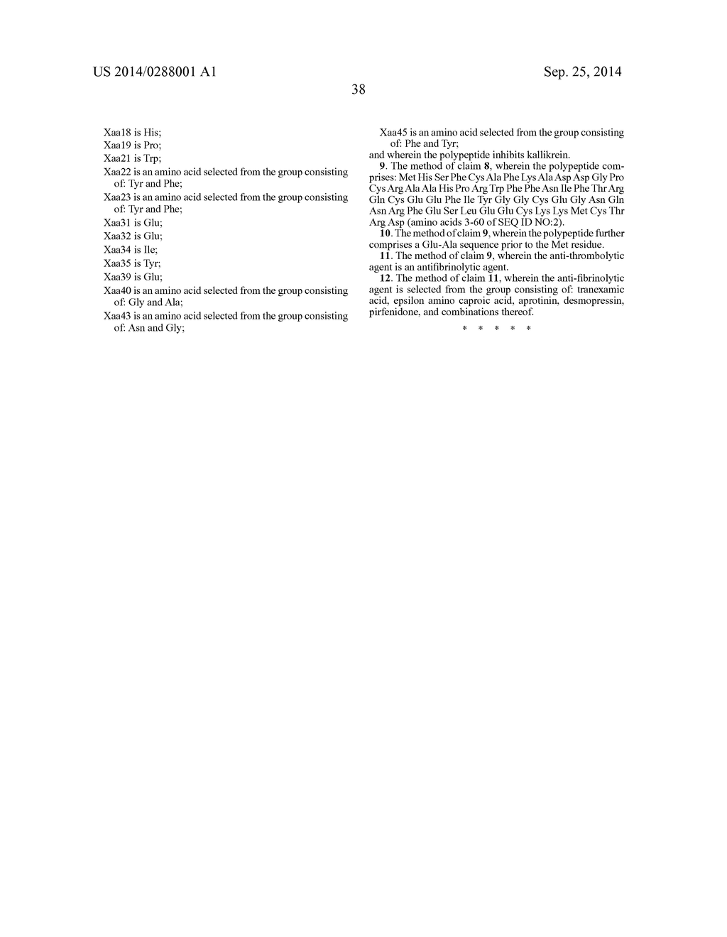 KALLIKREIN INHIBITORS AND ANTI-THROMBOLYTIC AGENTS AND USES THEREOF - diagram, schematic, and image 43