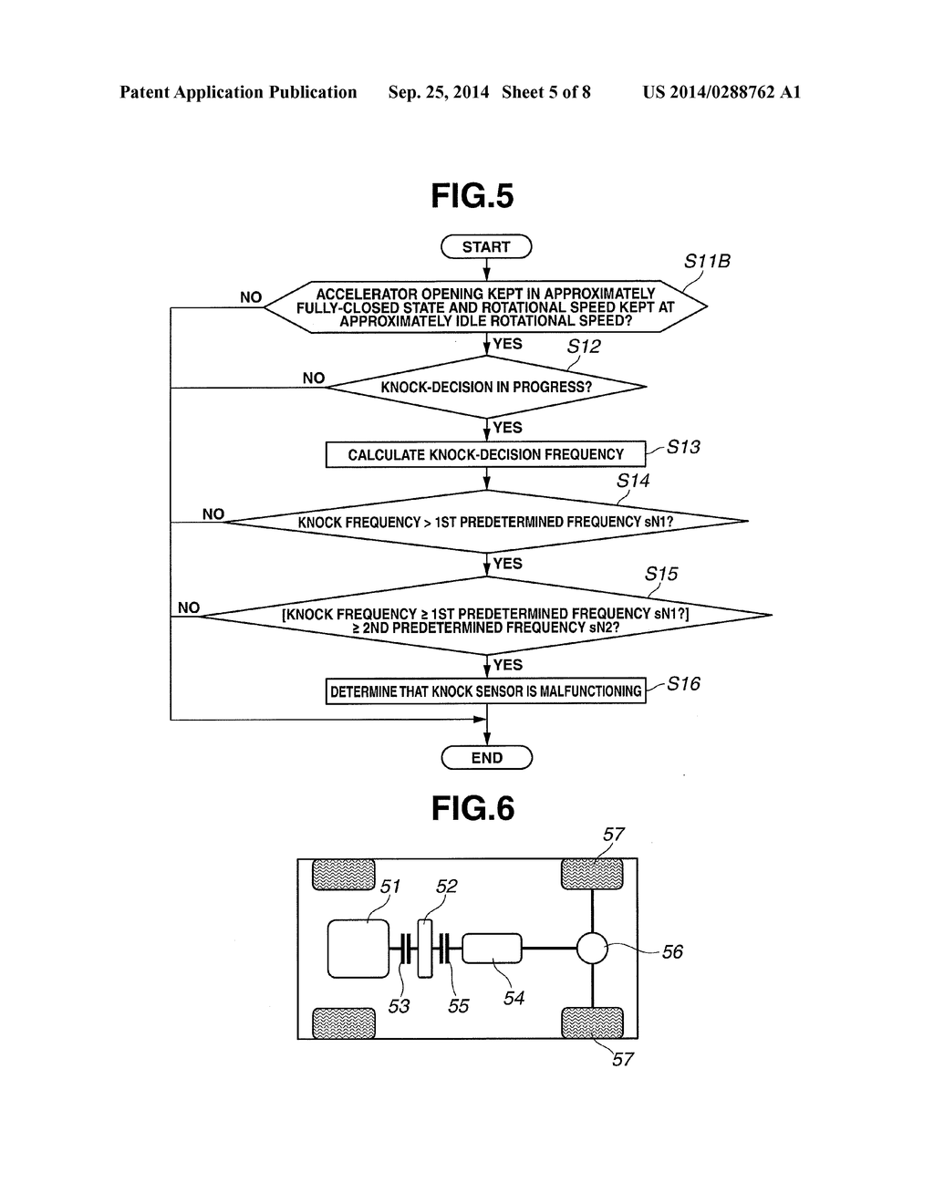 MALFUNCTION DIAGNOSIS DEVICE AND MALFUNCTION DIAGNOSIS METHOD FOR KNOCK     SENSOR - diagram, schematic, and image 06