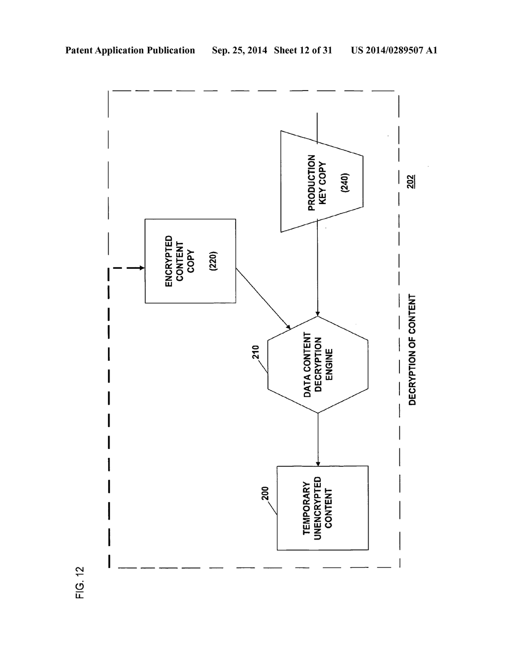 METHOD AND SYSTEM FOR SECURE DISTRIBUTION OF SELECTED CONTENT TO BE     PROTECTED ON AN APPLIANCE-SPECIFIC BASIS WITH DEFINABLE PERMITTED     ASSOCIATED USAGE RIGHTS FOR THE SELECTED CONTENT - diagram, schematic, and image 13