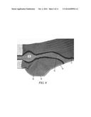 CUT RESISTANT COMPRESSION SOCK WITH MOISTURE CHANNELING diagram and image