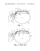 Guide for tear-off eyewear lens strips diagram and image