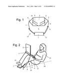 STABILIZING APPARATUS FOR INCLINED LEGS diagram and image