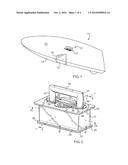 Self-cleansing retractable handle assembly for water craft diagram and image