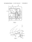 Self-cleansing retractable handle assembly for water craft diagram and image