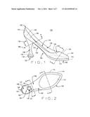 ARTICLE AND METHOD OF MANUFACTURE OF AN IMPROVED SAFETY WOMEN S HIGH HEEL     SHOE diagram and image