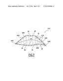 Applicator for applying cosmetic product on the lips of a user and     associated application method diagram and image