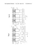 METHOD AND DEVICE FOR THE TRANSFER OF PIECE GOODS TO A CONVEYING     INSTALLATION diagram and image