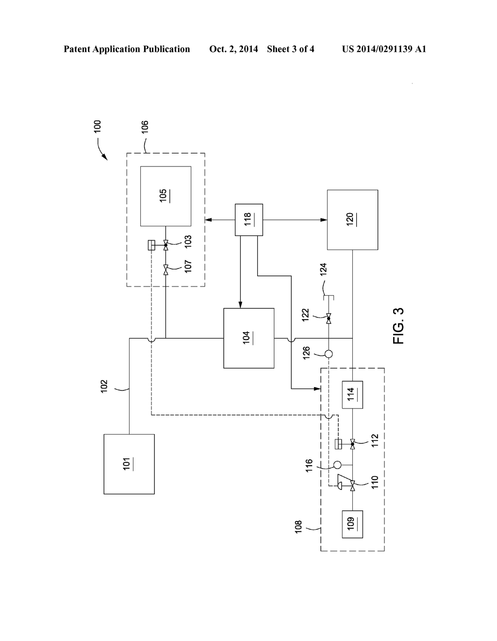 METHODS AND APPARATUS FOR TREATING EXHAUST GAS IN A PROCESSING SYSTEM - diagram, schematic, and image 04