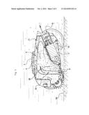 APPARATUS FOR CLEANING AN IMMERSED SURFACE PROVIDED WITH AN ACCELEROMETER     DEVICE WHICH DETECTS GRAVITATIONAL ACCELERATION diagram and image