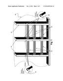 STORAGE SYSTEM FOR UTLIZING SPACE BETWEEN WALL STUDS diagram and image