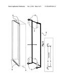 STORAGE SYSTEM FOR UTLIZING SPACE BETWEEN WALL STUDS diagram and image