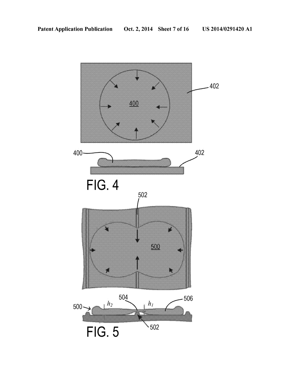 ARTICLES FOR MANIPULATING IMPINGING LIQUIDS AND METHODS OF MANUFACTURING     SAME - diagram, schematic, and image 08