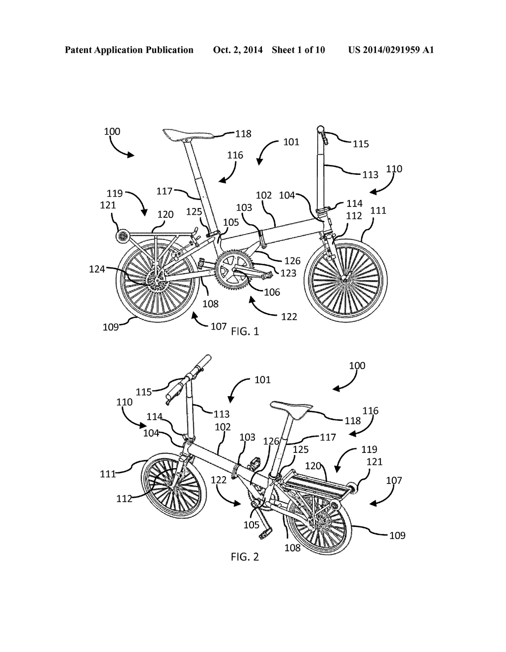 FOLDABLE BICYCLE - diagram, schematic, and image 02