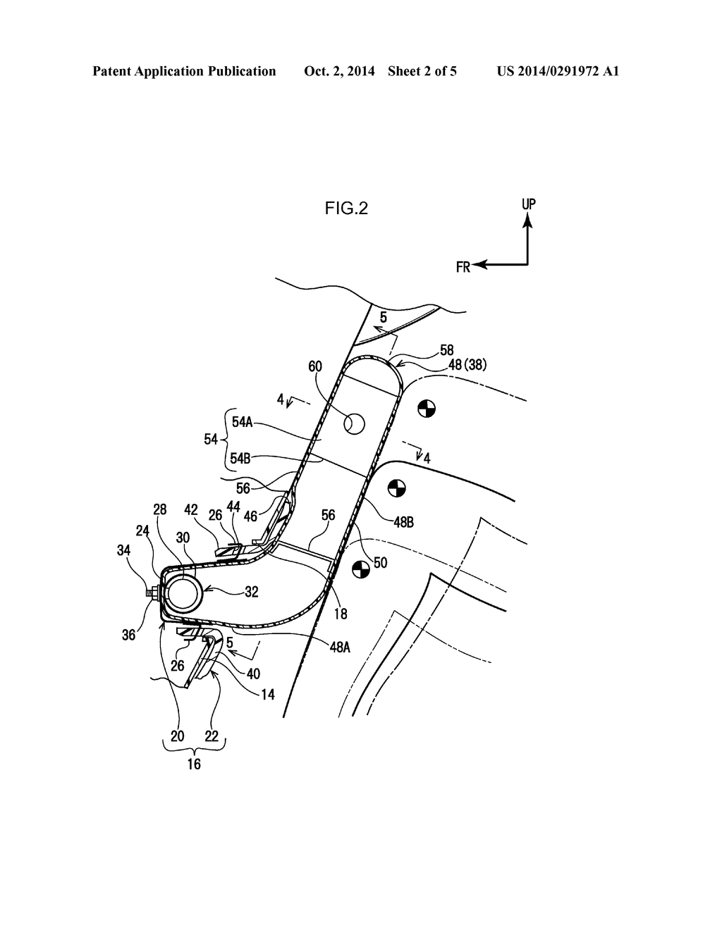 KNEE AIRBAG DEVICE FOR AN AUTOMOBILE - diagram, schematic, and image 03