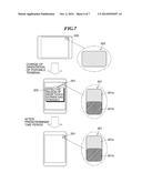 PORTABLE TERMINAL HAVING DOUBLE-SIDED TOUCH SCREENS, AND CONTROL METHOD     AND STORAGE MEDIUM THEREFOR diagram and image