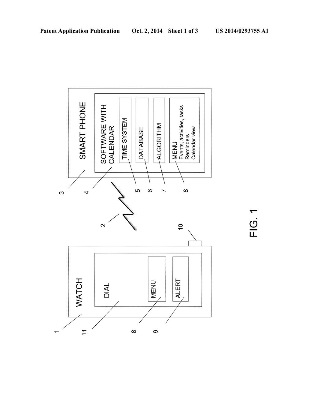 DEVICE WITH FUNCTIONAL DISPLAY AND METHOD FOR TIME MANAGEMENT - diagram, schematic, and image 02