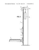 DEVICE FOR TRANSFERRING PRE-FORMED LAYERS OF OBJECTS TO THE TOP OF A     PALLET diagram and image