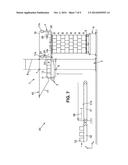 DEVICE FOR TRANSFERRING PRE-FORMED LAYERS OF OBJECTS TO THE TOP OF A     PALLET diagram and image