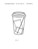 Method for cup packaging coffee or tea beverages diagram and image