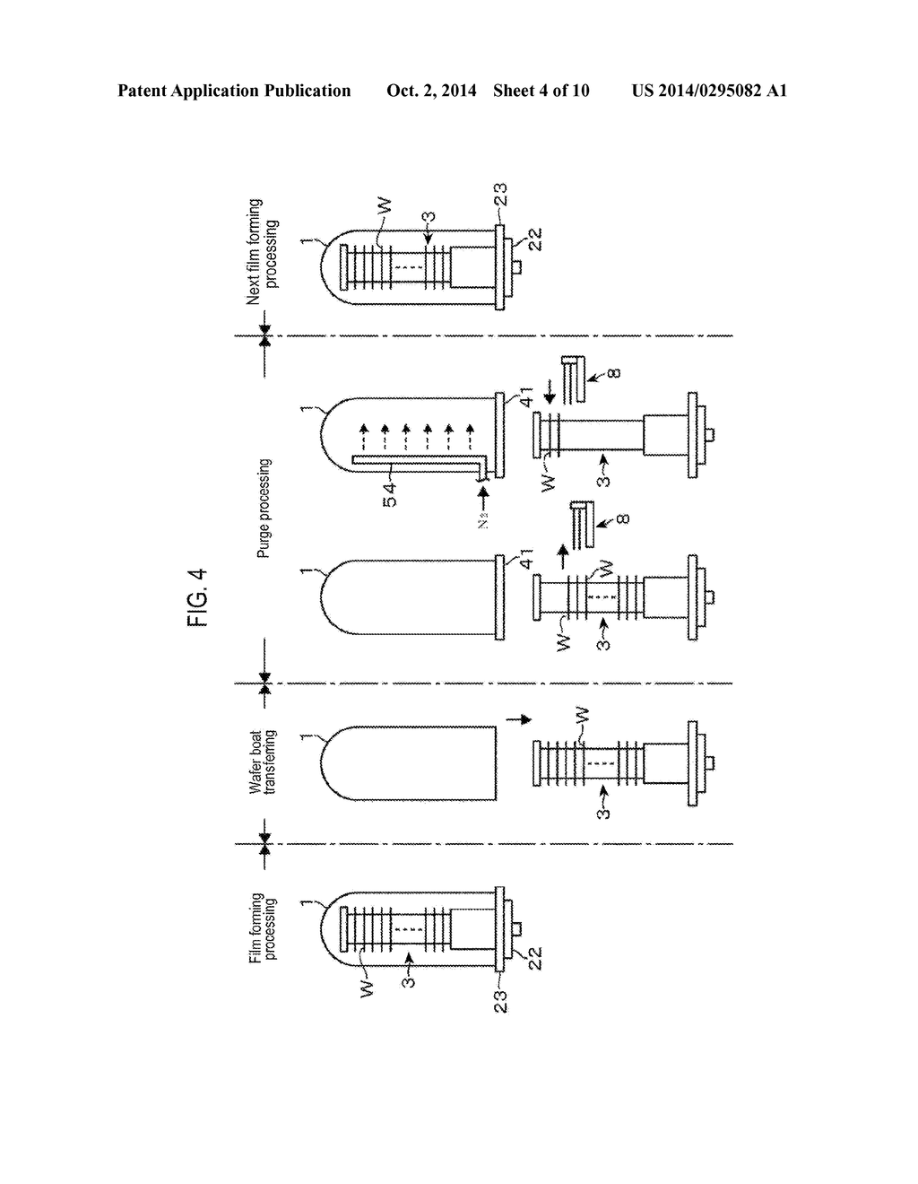 DRIVING METHOD OF VERTICAL HEAT TREATMENT APPARATUS, STORAGE MEDIUM AND     VERTICAL HEAT TREATMENT APPARATUS - diagram, schematic, and image 05