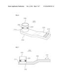 PORTABLE LASER BLOOD SAMPLING DEVICE HAVING DUAL SAFETY DEVICE AND     DISPOSABLE CAP USED THEREIN diagram and image