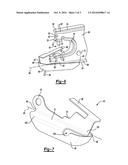 VEHICLE AND A HINGE ASSEMBLY FOR A STORAGE COMPARTMENT OF THE VEHICLE diagram and image
