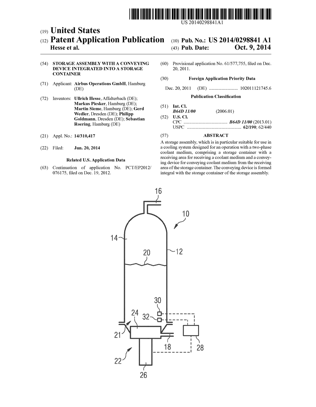 STORAGE ASSEMBLY WITH A CONVEYING DEVICE INTEGRATED INTO A STORAGE     CONTAINER - diagram, schematic, and image 01