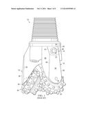 WEAR RESISTANT PLATES ON A LEADING TRANSITIONAL SURFACE OF THE LEG FOR A     ROTARY CONE DRILL BIT diagram and image