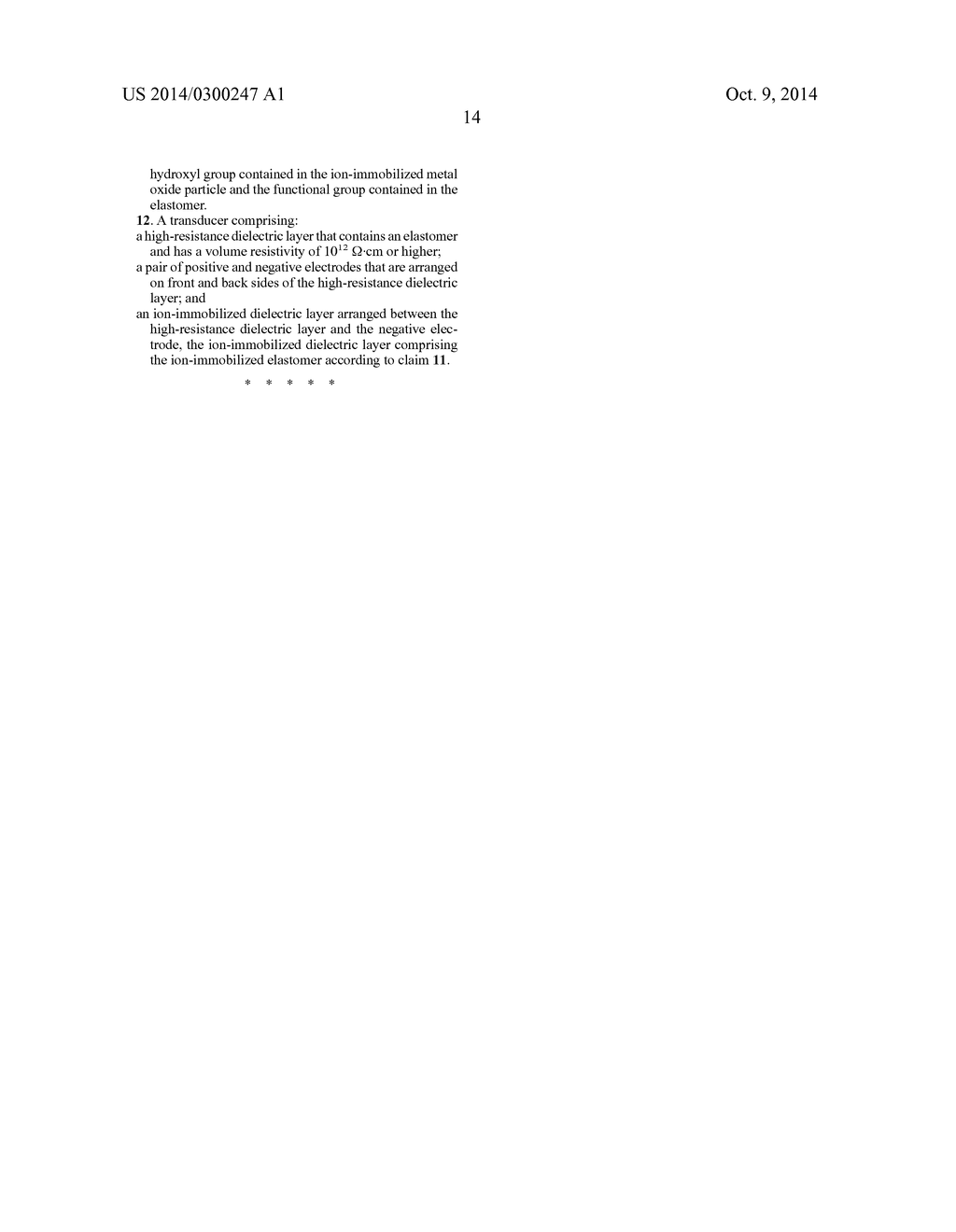 REACTIVE IONIC LIQUID, AND ION-IMMOBILIZED METAL OXIDE PARTICLE,     ION-IMMOBILIZED ELASTOMER, AND TRANSDUCER USING SAME - diagram, schematic, and image 18