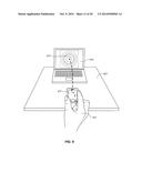 VIRTUAL LINKS BETWEEN DIFFERENT DISPLAYS TO PRESENT A SINGLE VIRTUAL     OBJECT diagram and image