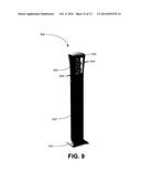 STREET LIGHTING DEVICE FOR COMMUNICATING WITH OBSERVERS AND ASSOCIATED     METHODS diagram and image