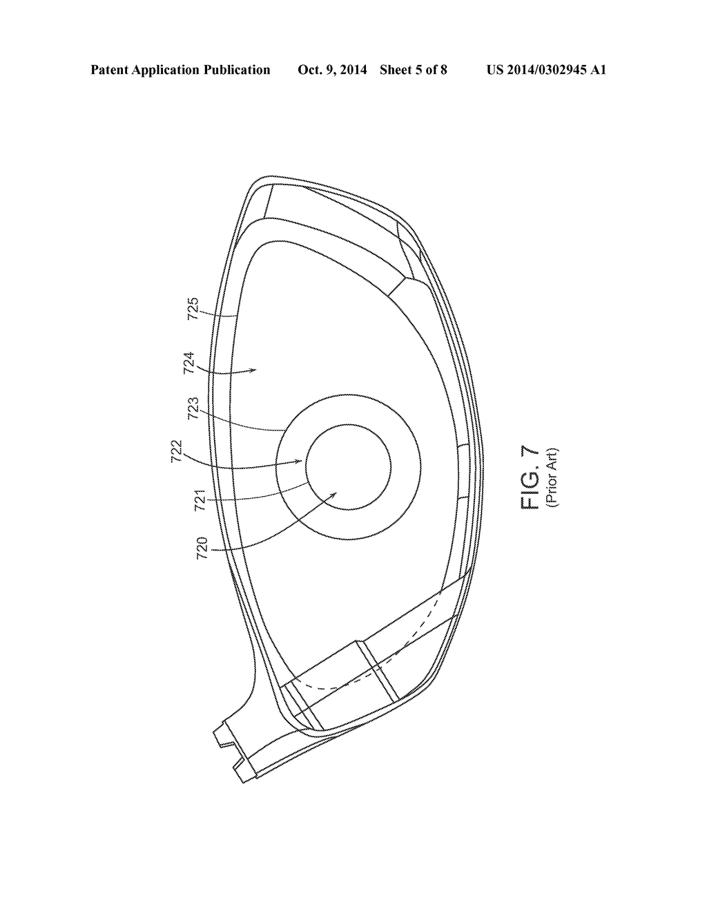 STRIKING FACE OF A GOLF CLUB HEAD - diagram, schematic, and image 06