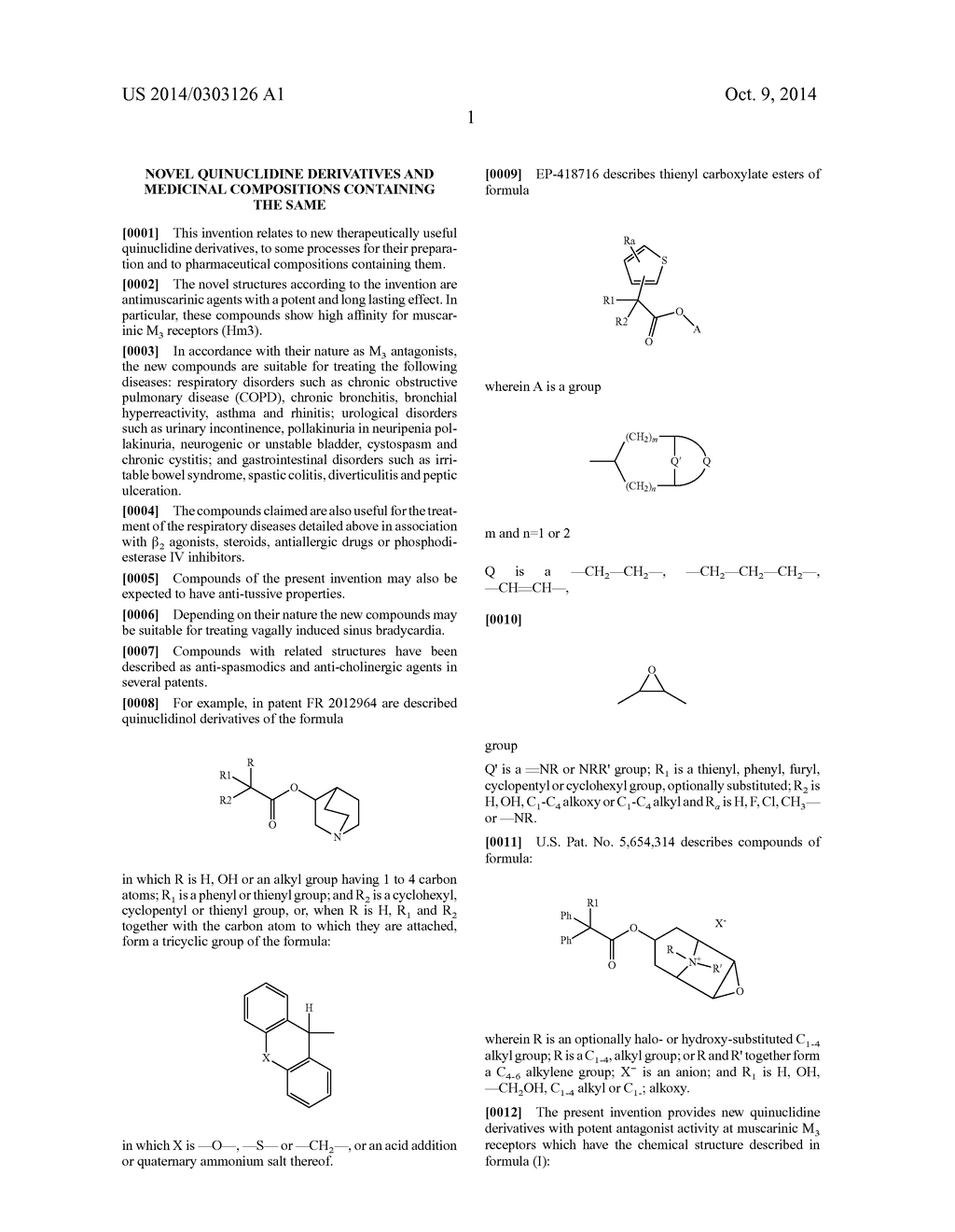 NOVEL QUINUCLIDINE DERIVATIVES AND MEDICINAL COMPOSITIONS CONTAINING THE     SAME - diagram, schematic, and image 03