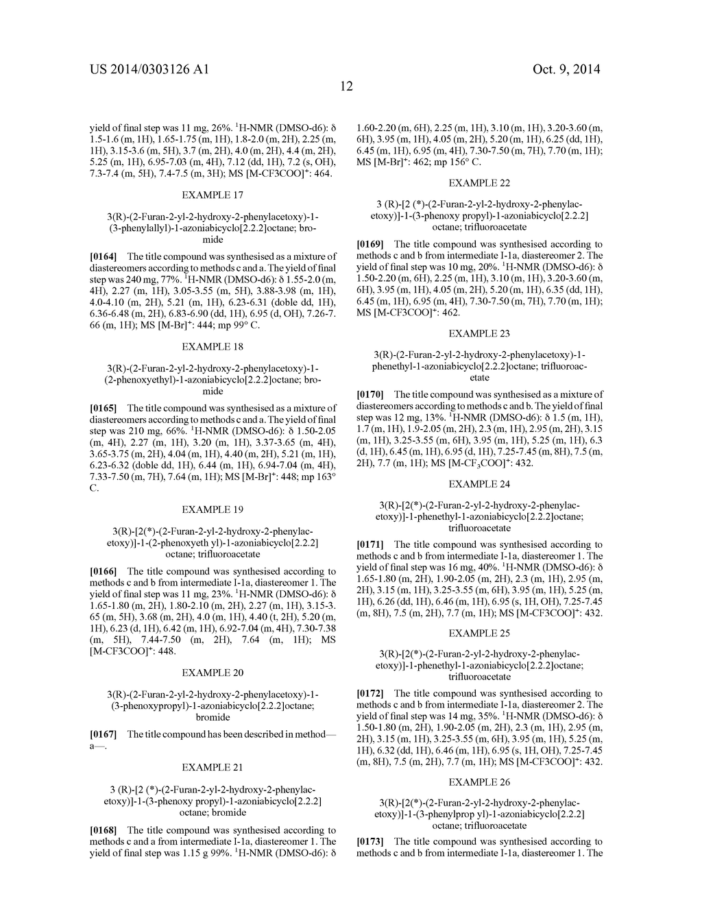 NOVEL QUINUCLIDINE DERIVATIVES AND MEDICINAL COMPOSITIONS CONTAINING THE     SAME - diagram, schematic, and image 14