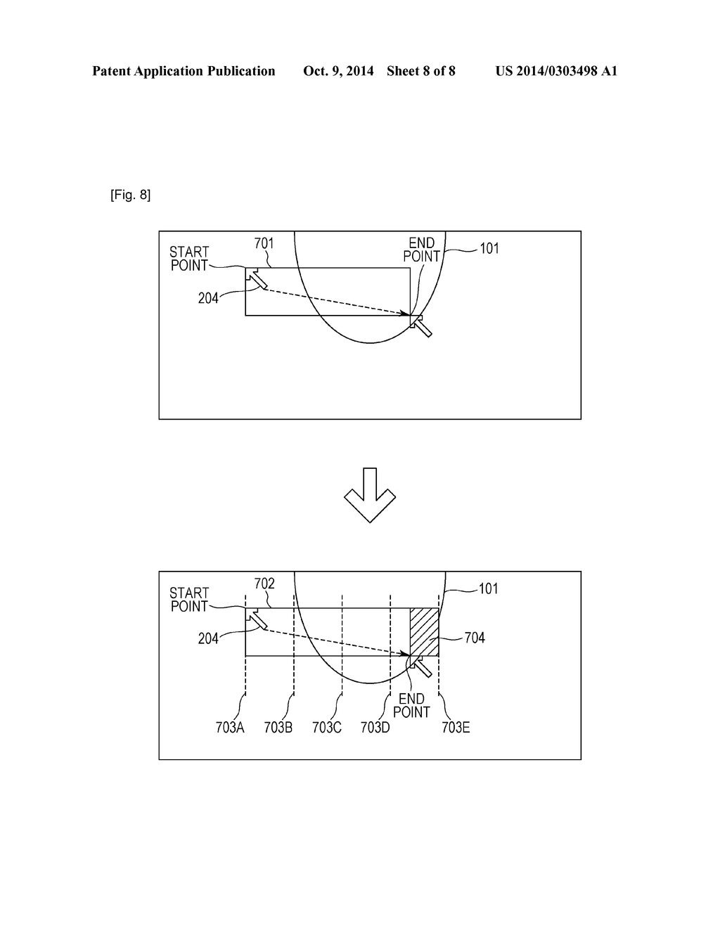 OBJECT INFORMATION ACQUISITION APPARATUS, OBJECT INFORMATION ACQUISITION     SYSTEM, DISPLAY CONTROL METHOD, DISPLAY METHOD, AND PROGRAM - diagram, schematic, and image 09