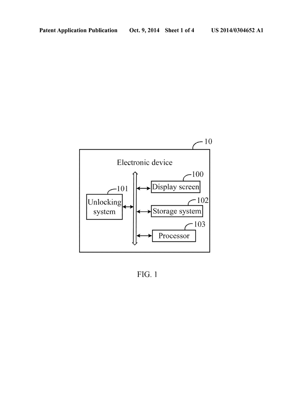 ELECTRONIC DEVICE AND METHOD FOR UNLOCKING THE ELECTRONIC DEVICE - diagram, schematic, and image 02
