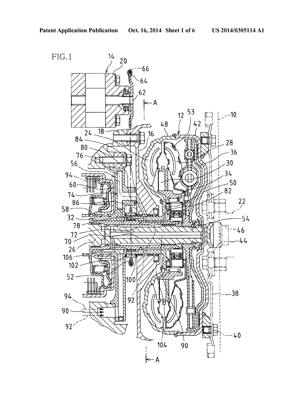 AUTOMATIC TRANSMISSION DEVICE FOR AUTOMOBILE - diagram, schematic, and image 02